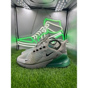 Nike Air Max 270 Gray‎ Teal Running Shoes Sneakers 943345-019 Mens Size 7Y